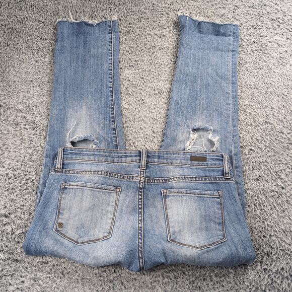 Kut from the Kloth Denim - KUT From The Kloth Jeans Women 10 Blue Mid Rise Stretch Denim Casual Distressed